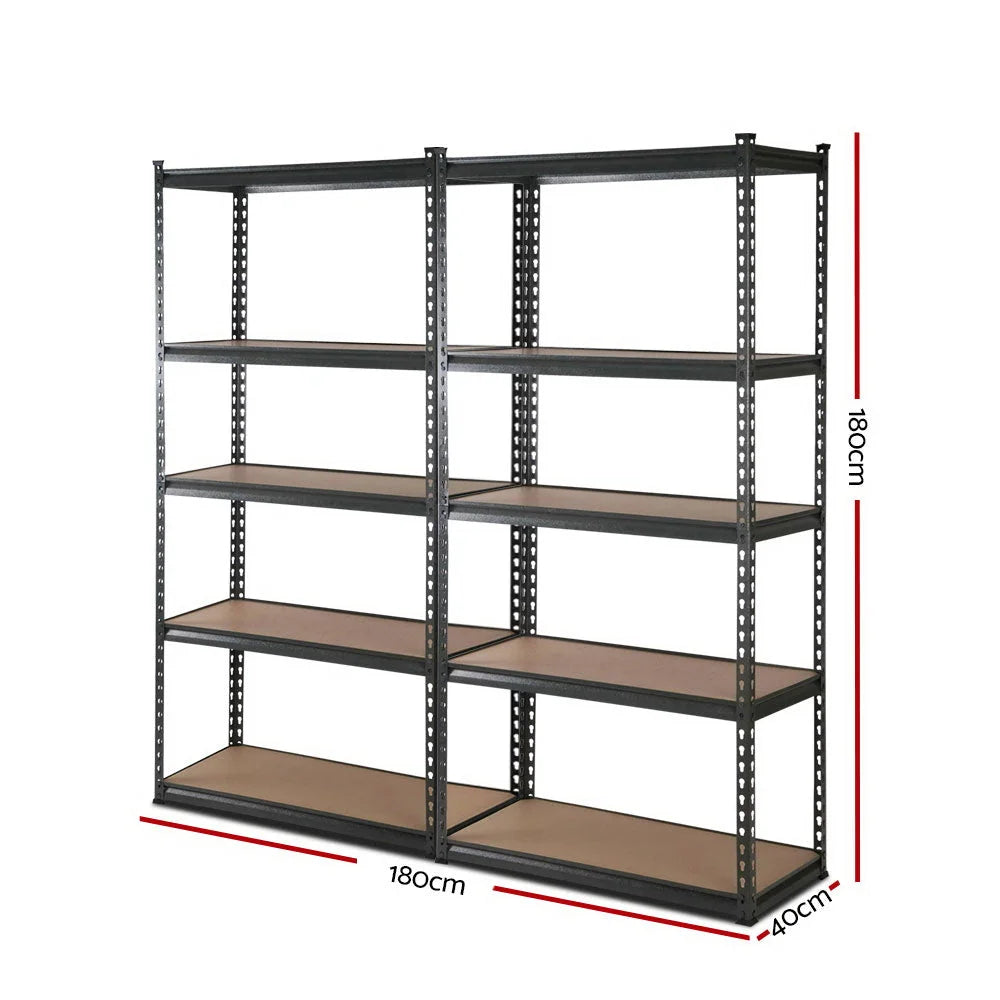 Warehouse Shelving Racking Storage Rack 2x0.9M 5-Shelves