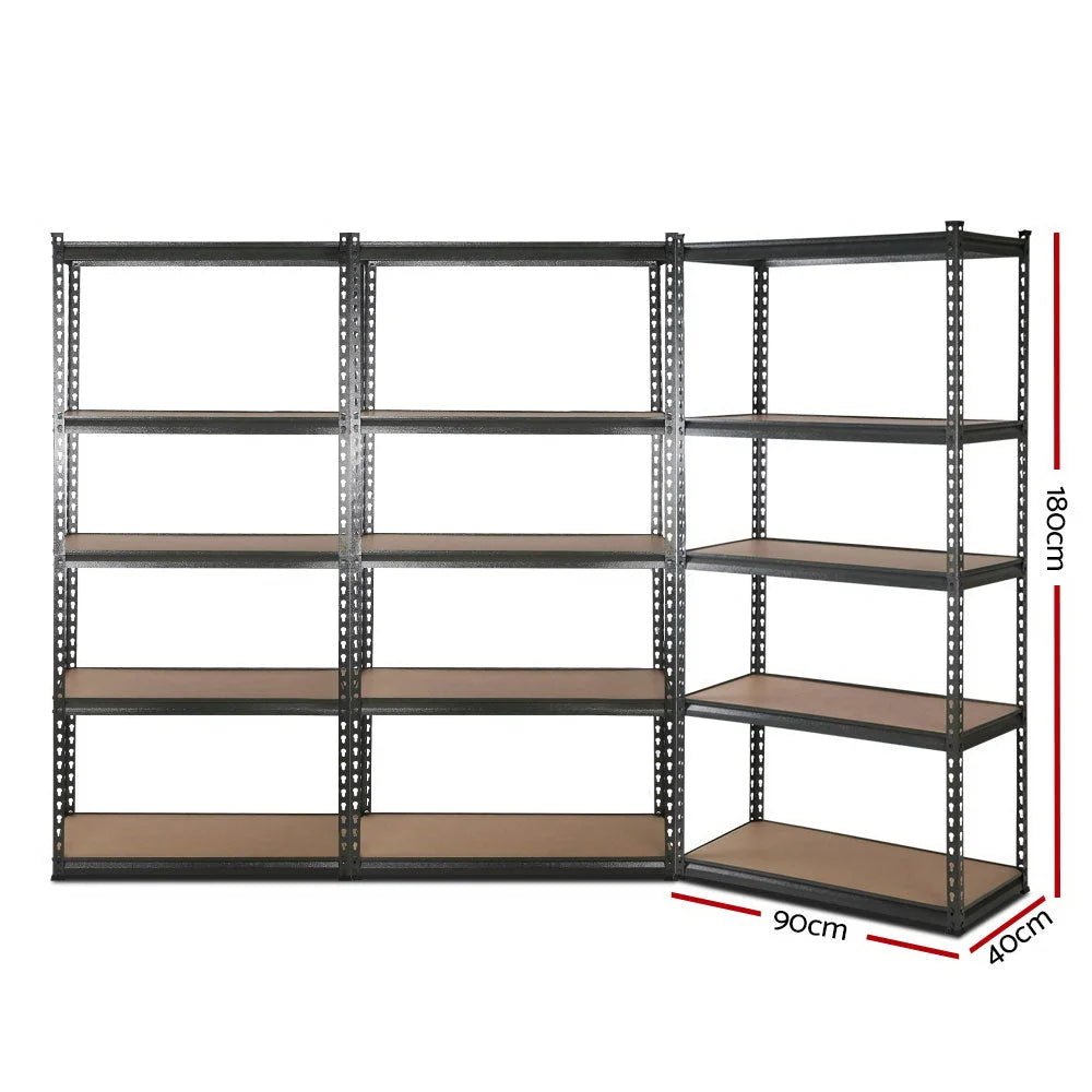 Warehouse Shelving Racking Storage Rack 3x0.9M 5-Shelves