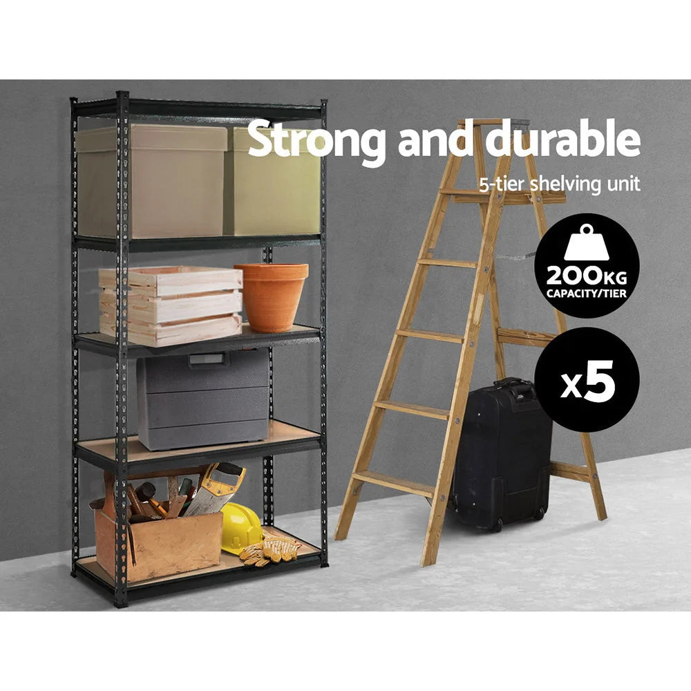 Warehouse Shelving Racking Storage Rack 5x0.9M 5-Shelves