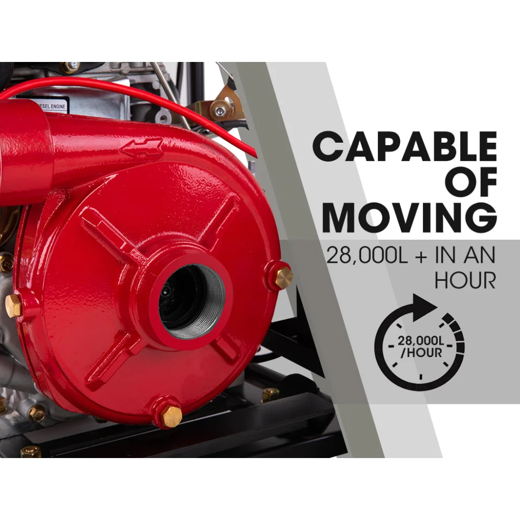 WARTON 2’’ 8HP Diesel High Pressure Water Pump Fire