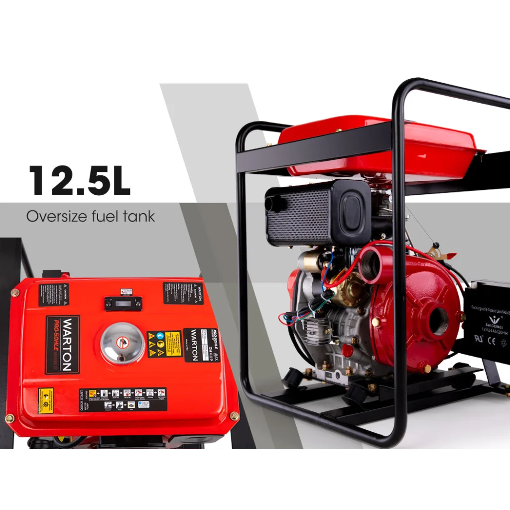 WARTON 2’’ 8HP Diesel High Pressure Water Pump Fire