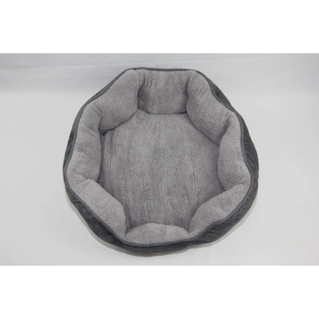 Washable Pet Bed Blue / Grey Fleece Soft Dog Cat - Medium