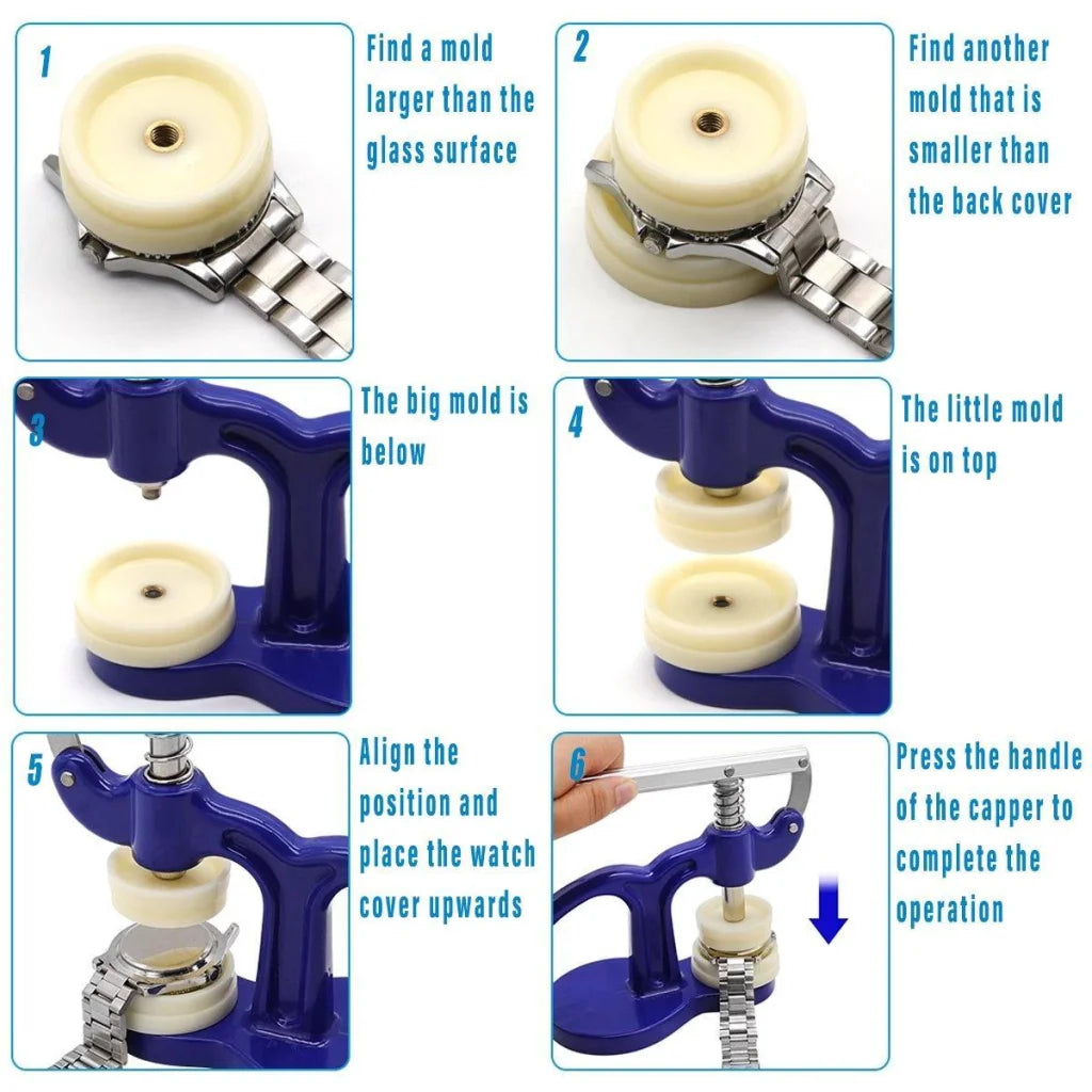 Watch Case Press 12 Dies Back Cover Closer Watchmaker