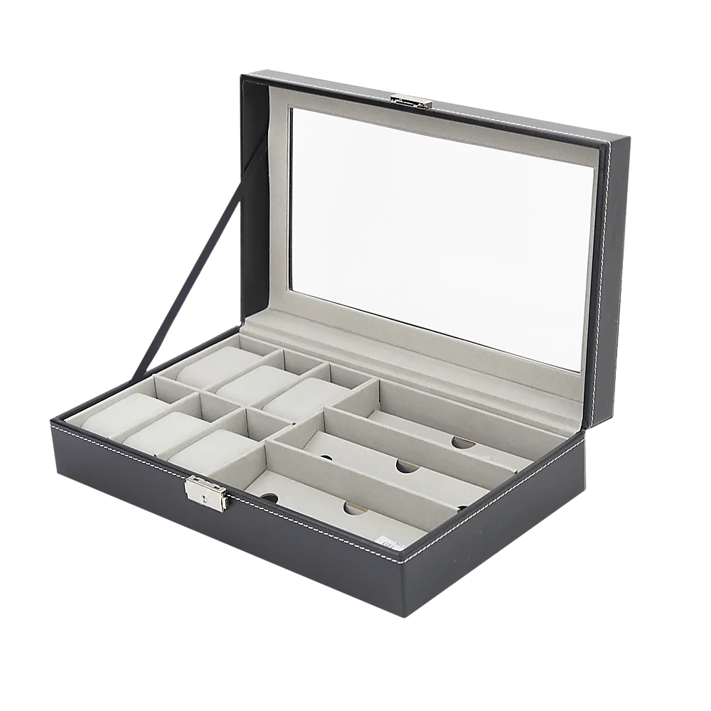 Watch & Sunglasses Display Storage Box 6 + 3 Grid Organizer