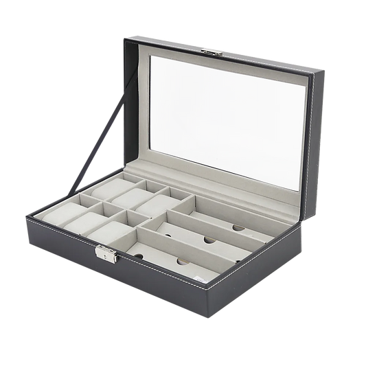 Watch & Sunglasses Display Storage Box 6 + 3 Grid Organizer
