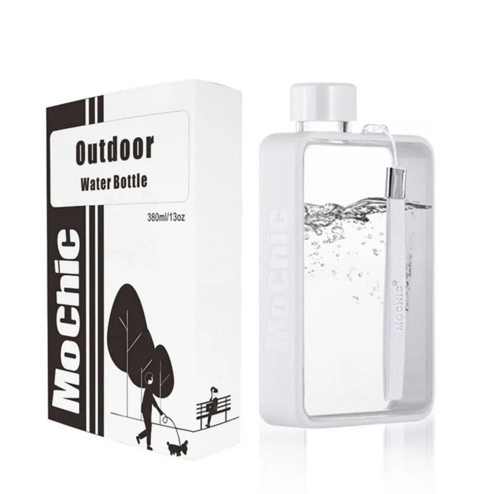 Water Bottle A5 Flat for Warm Drinks - White - Home & Garden
