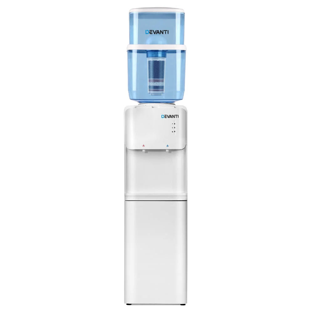 Water Cooler Dispenser 22L Top Loading Hot Cold Taps Filter