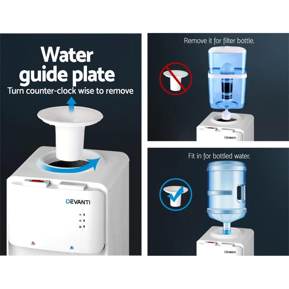 Water Cooler Dispenser Bottle Filter Purifier Hot Cold Taps