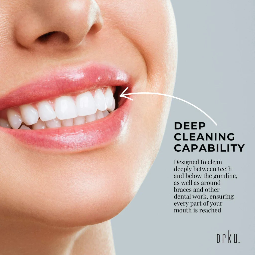 Water Jet Dental Flosser 600ml Black - Electric Oral