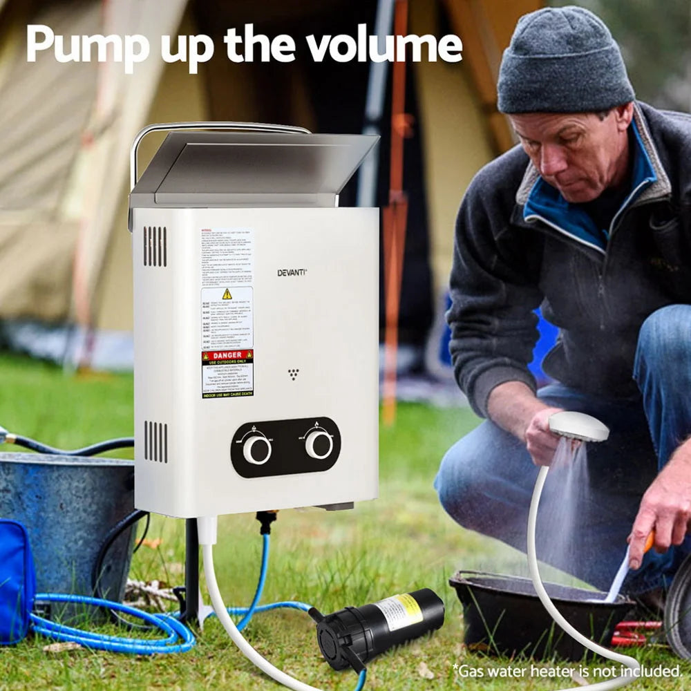 Water Pump 12V Pressure Shower 4L/Min - Tools > Pumps >