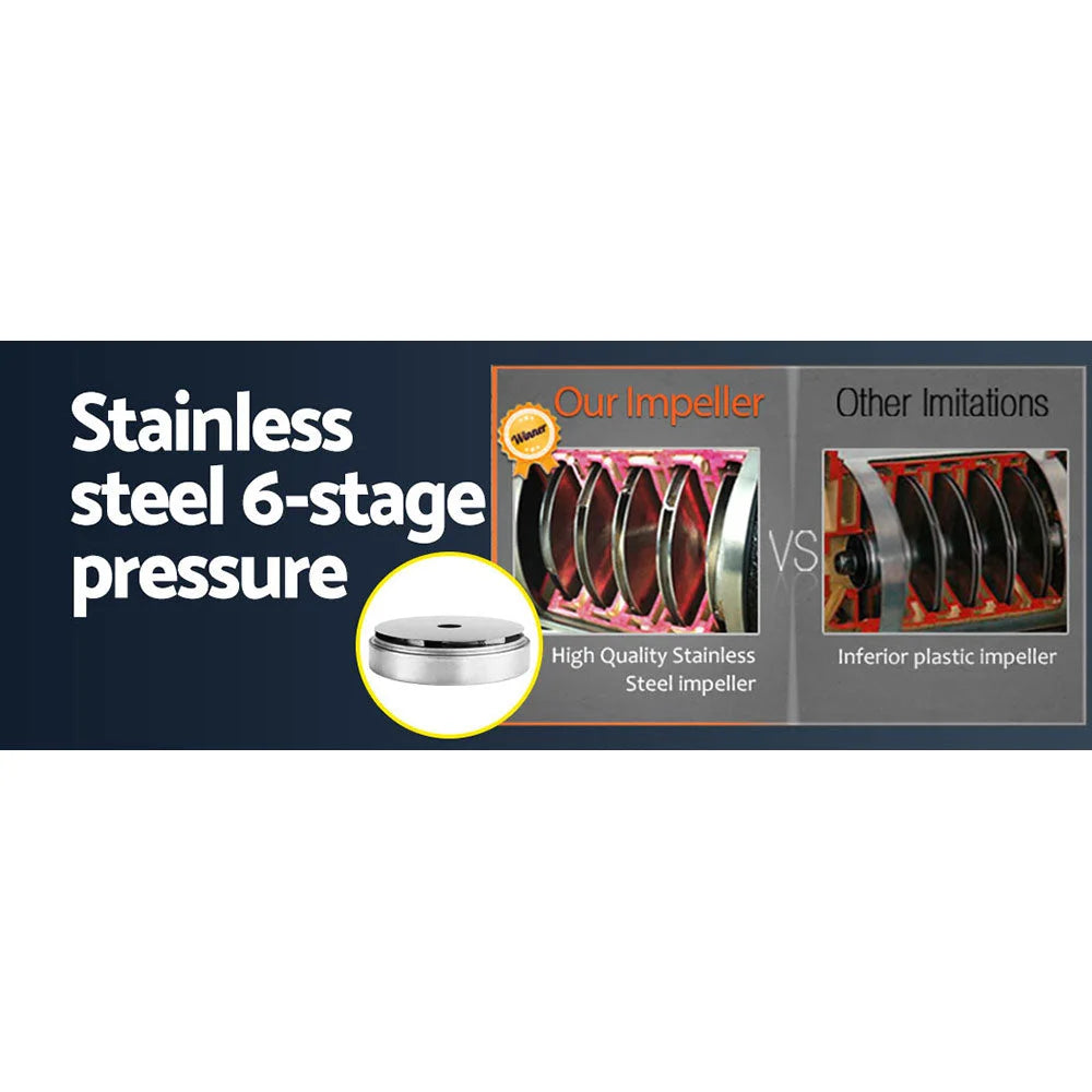 Water Pump 2500W Multi-Stage Pressure Rain Tank Farm House