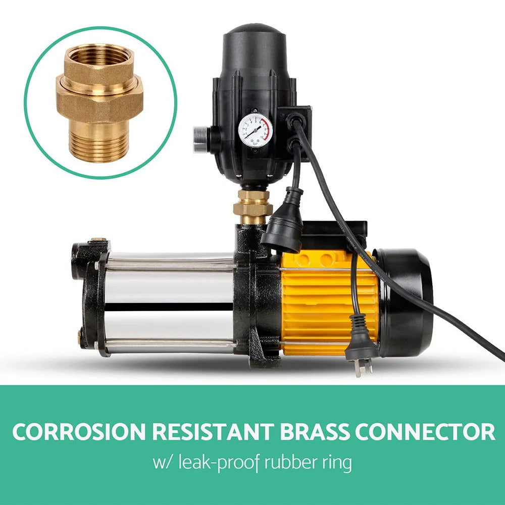 Water Pump High Pressure Multi-Stage Rain Tank Garden Farm