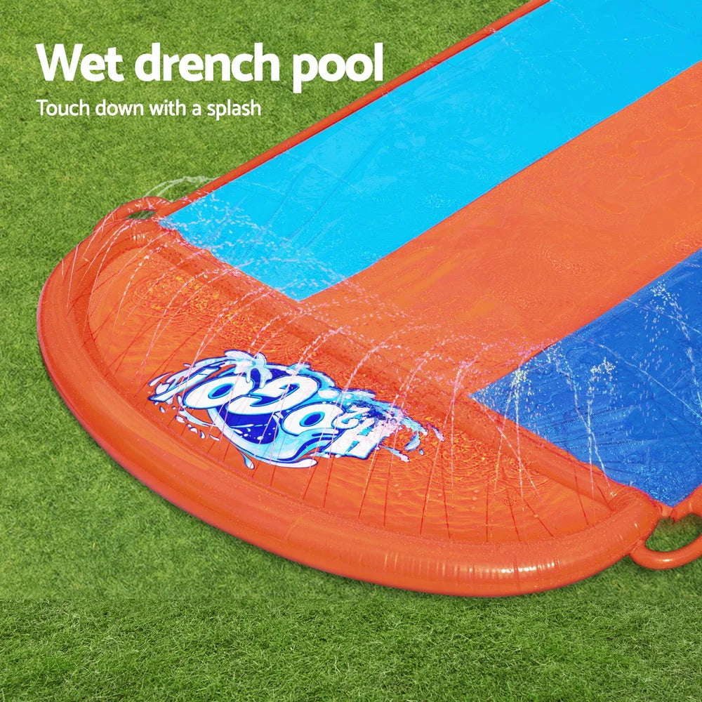 Water Slip and Slide Inflatable Triple Kids Outdoor Splash