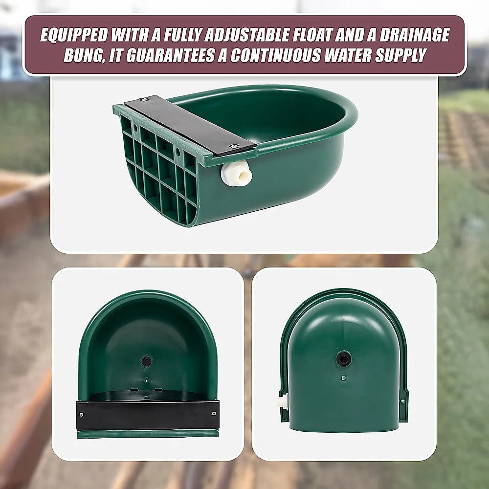 Water Trough Bowl 4L with Automatic Float Valve - Pet Care