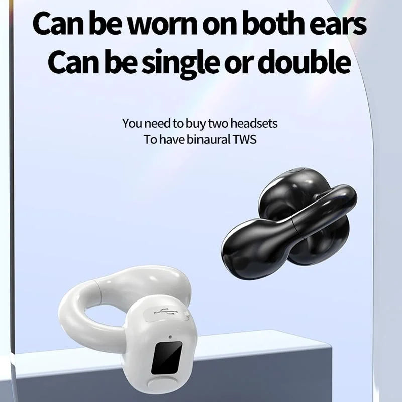 Waterproof Bluetooth Earphones With Ear Clip - M10-1915198110737502213