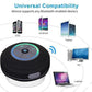 Waterproof Bluetooth Shower Speaker with LED Light FM Radio