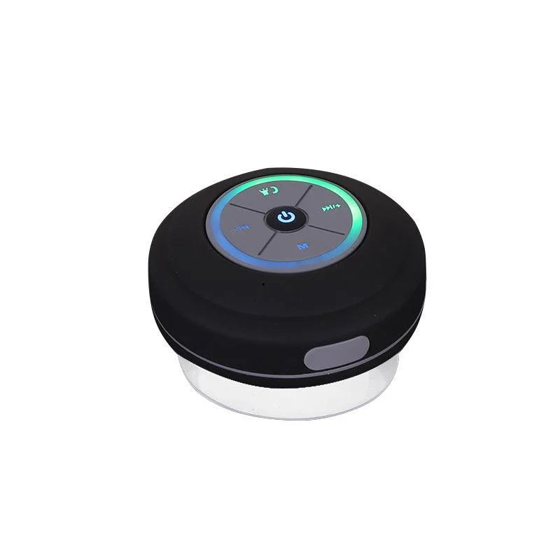 Waterproof Bluetooth Shower Speaker with LED Light FM Radio