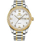 Waterproof Diamond Quartz Watch for Men with Stainless