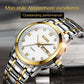 Waterproof Dual Calendar Quartz Watch for Men with Luminous
