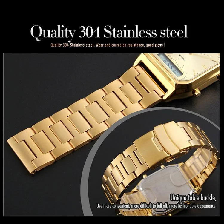 Waterproof Dual Display Men Outdoor Watch - Black - Fashion
