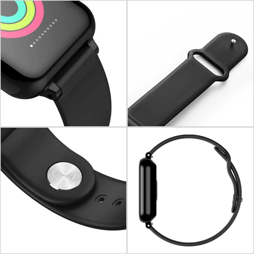 Waterproof Fitness Smart Wrist Watch Heart Rate Monitor Tracker - White - Premium