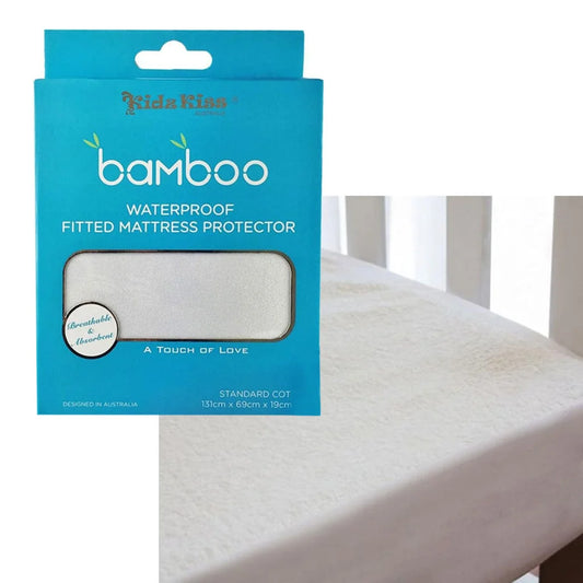 Waterproof Fitted Mattress Protector Standard Cot Size