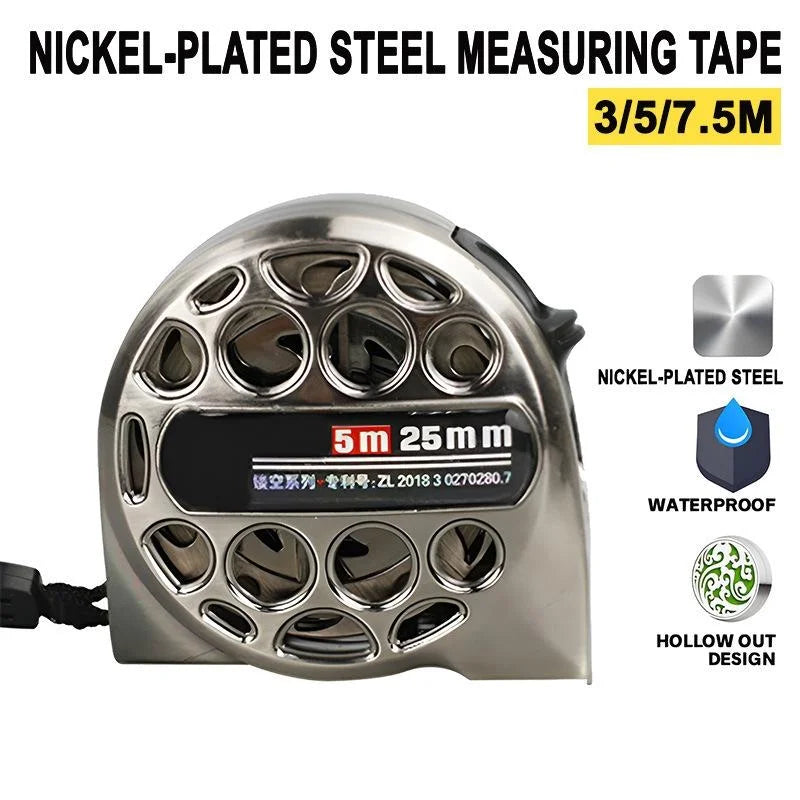 Waterproof Hollow Steel Tape Measure - Rust-proof Metal