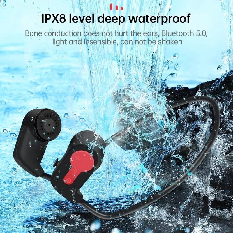 Waterproof K3 Bone Conduction Bluetooth Headphones - 16gb