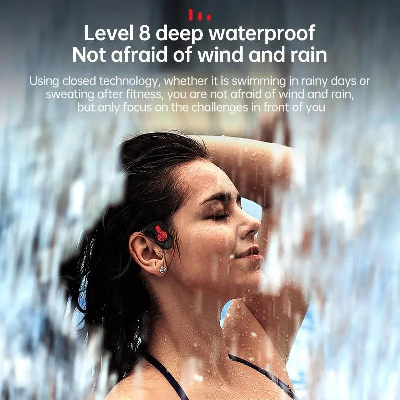Waterproof K3 Bone Conduction Bluetooth Headphones - 16gb