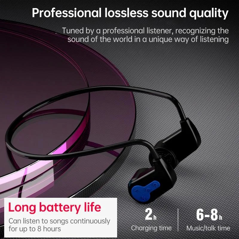 Waterproof K3 Bone Conduction Bluetooth Headphones - 16gb