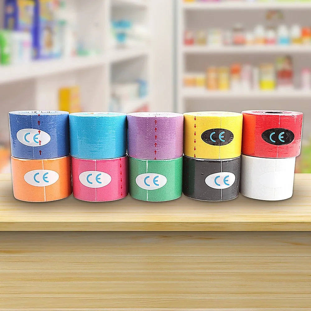 Waterproof Kinesiology Sports Tape - 10 Pack - Fitness