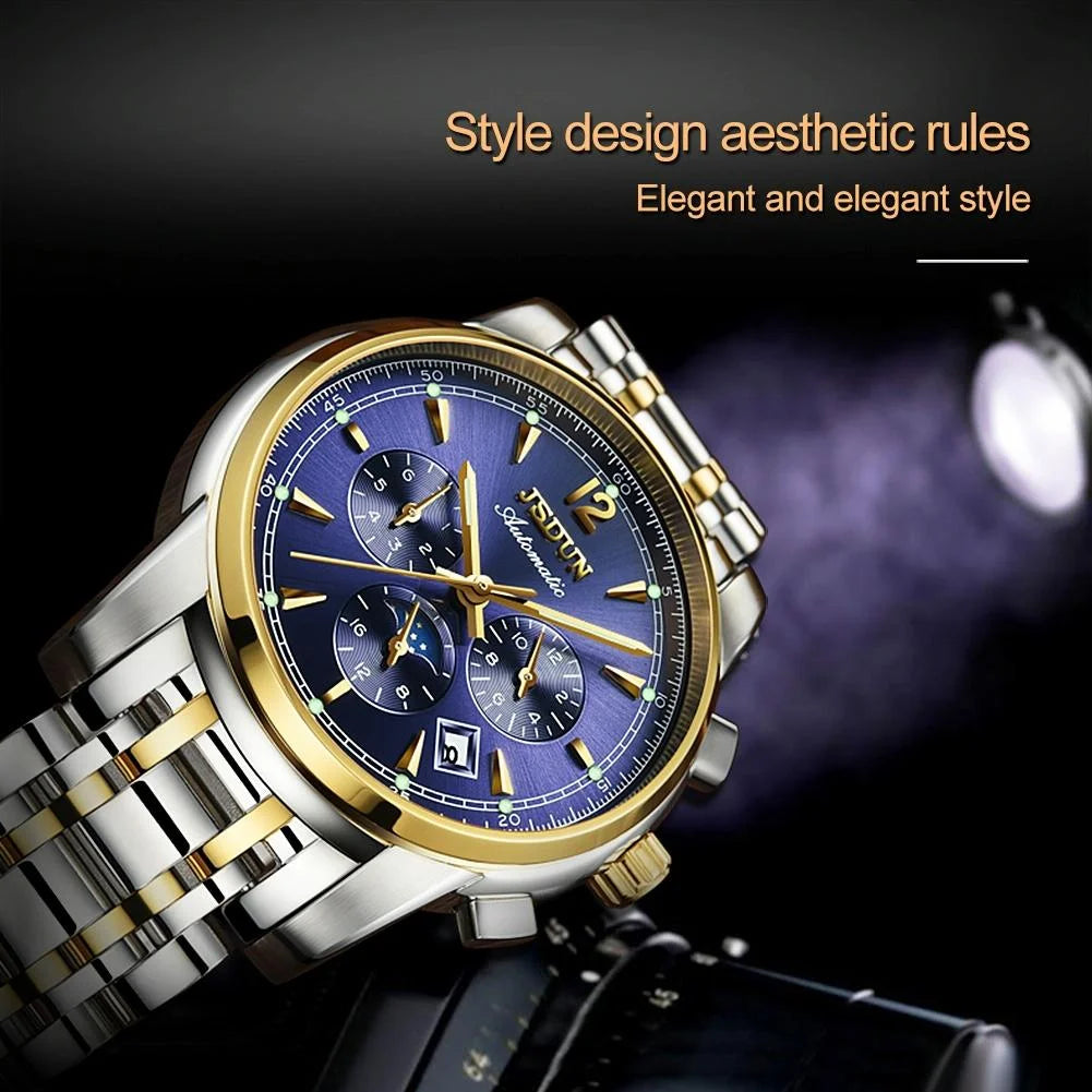 Waterproof Luminous Mechanical Watch for Men - 8750