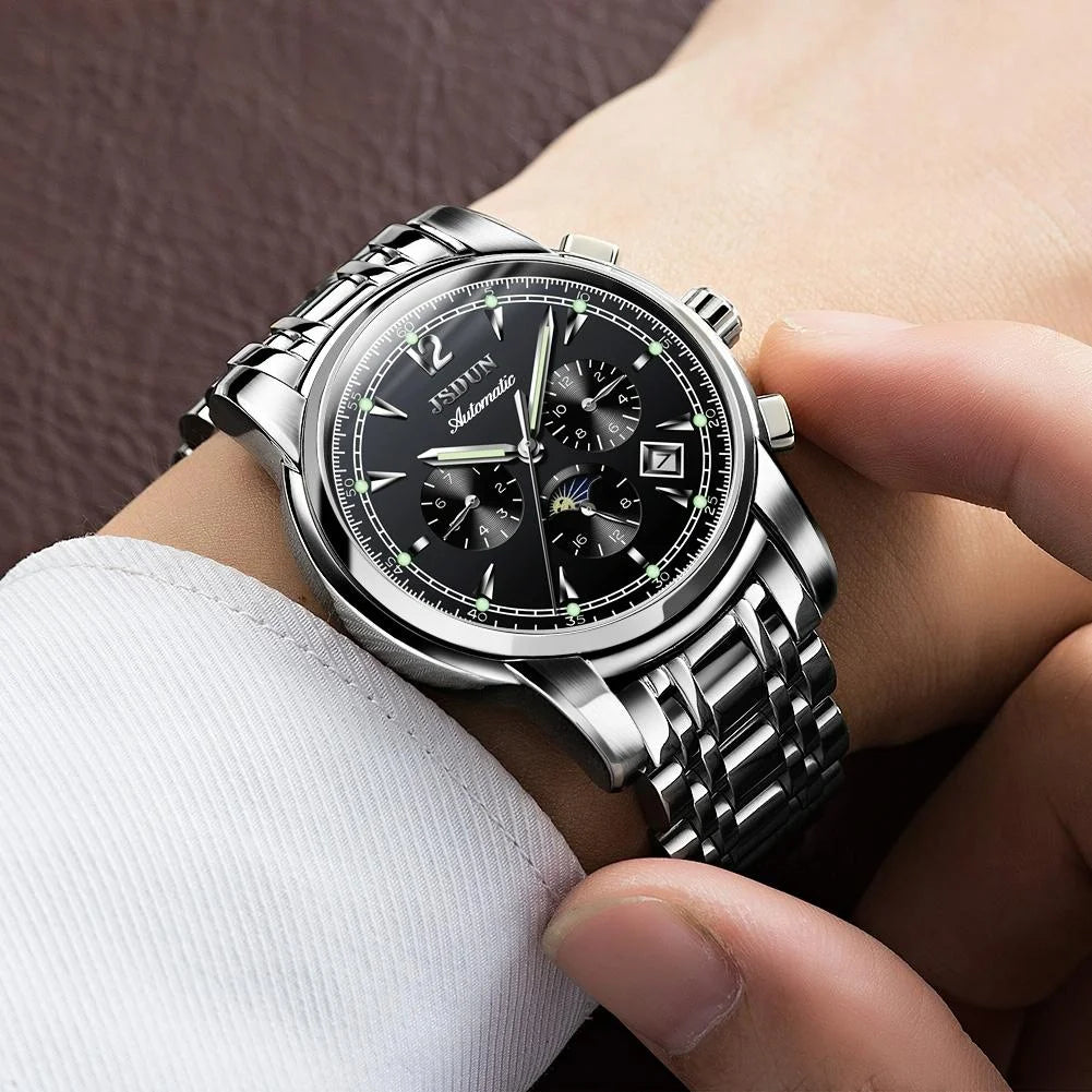 Waterproof Luminous Mechanical Watch for Men - 8750