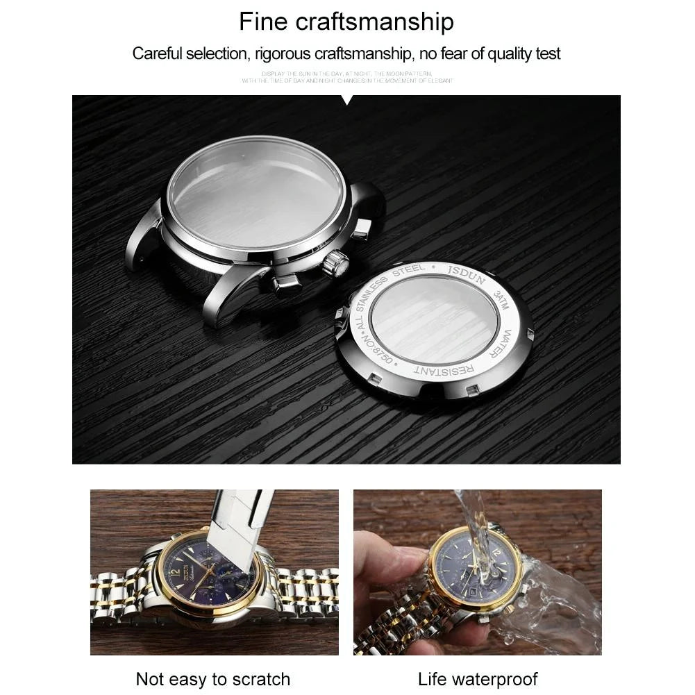 Waterproof Luminous Mechanical Watch for Men - 8750