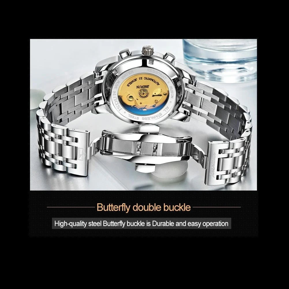 Waterproof Luminous Mechanical Watch for Men - 8750