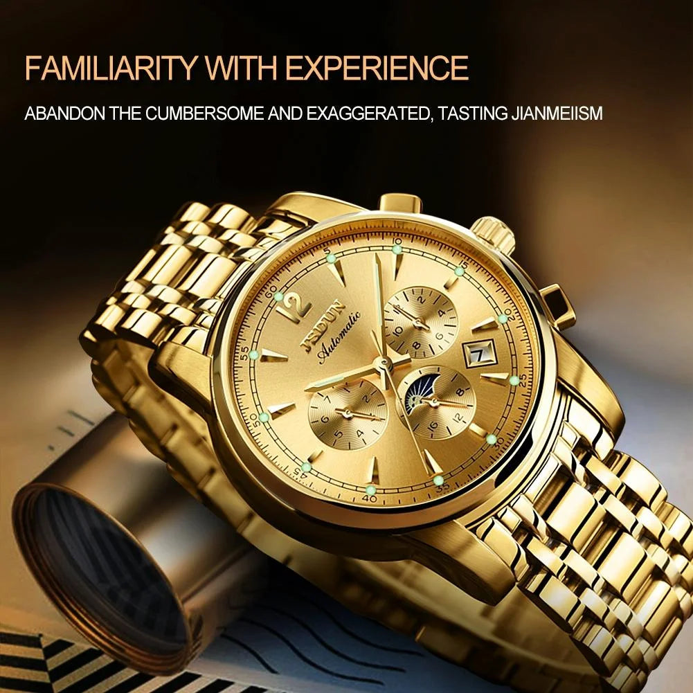 Waterproof Luminous Mechanical Watch for Men - 8750