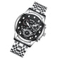 Waterproof Luminous Men Quartz Watch - Hollow Design - Full