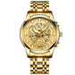 Waterproof Luminous Men Quartz Watch - Hollow Design - Full