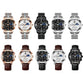 Waterproof Luminous Men Watch with Calendar white steel fashion