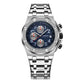 Waterproof Luminous Men Watch with Steel Strap - 6100d