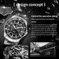 Waterproof Luminous Men Watch with Steel Strap