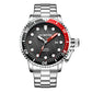 Waterproof Luminous Men Watch with Steel Strap
