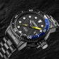 Waterproof Luminous Men Watch with Steel Strap