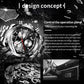 Waterproof Luminous Men Watch with Steel Strap - Silver