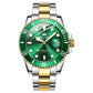 Waterproof Luminous Quartz Watch for Men - Black