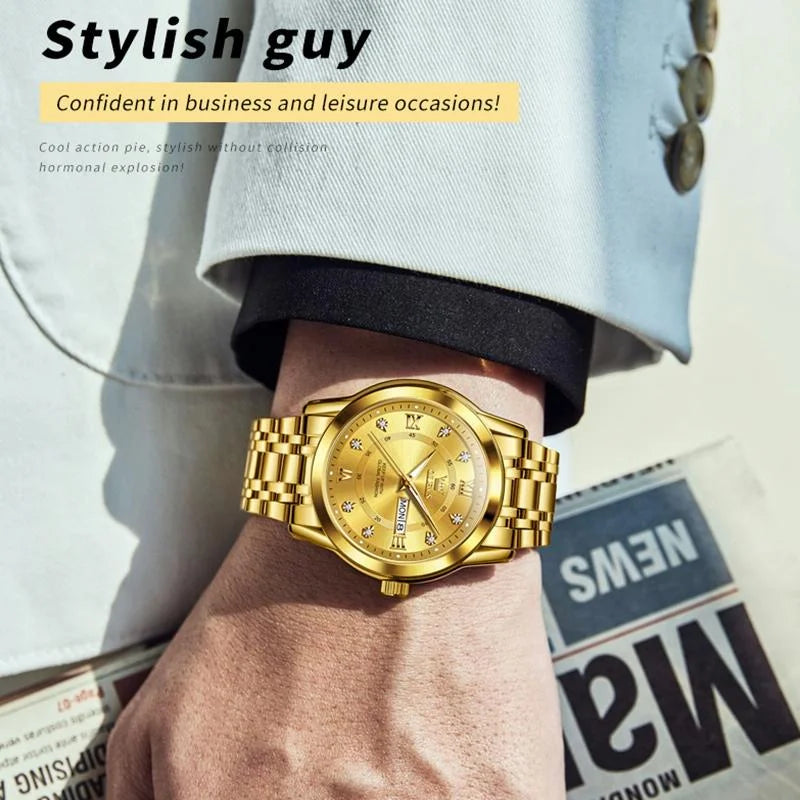Waterproof Luminous Quartz Watch for Men - Business Style