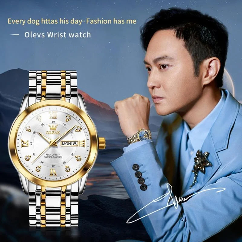 Waterproof Luminous Quartz Watch for Men - Business Style