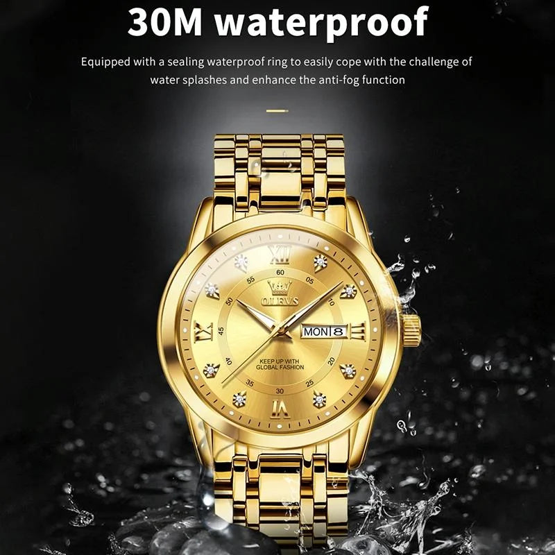 Waterproof Luminous Quartz Watch for Men - Business Style