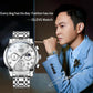 Waterproof Luminous Quartz Watch for Men - Multifunctional