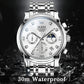 Waterproof Luminous Quartz Watch for Men - Multifunctional